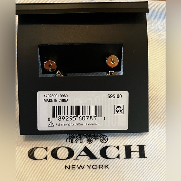 COACH Key & Lock Mismatched Earrings - Picture 5 of 5